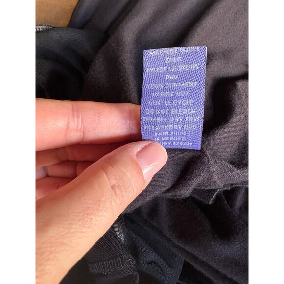 Vivienne Vivienne Tam Black Sheer Sleeve Ruffled Detail Raw Hem Mini Dress - M - Picture 7 of 9